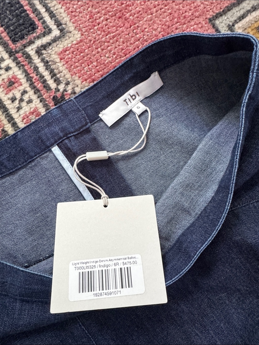 Tibi Denim Asymmetrical Skirt - Picture 5 of 8